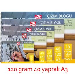 Talens Eskiz Çizim Defteri 120 gr. A3 40 yp. - 1