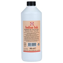 Talens Indian Ink Çini Mürekkebi 490 ml. Siyah - 1