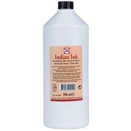 Talens Indian Ink Çini Mürekkebi 990 ml. Siyah - 1