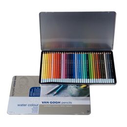 Talens Van Gogh Watercolor Pencil Aquarell Boya Kalemi Seti 36 Renk Metal Kutu - 1