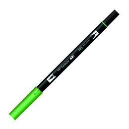 Tombow Dual Brush Pen Grafik Çizim Kalemi 195 Light Green - 1