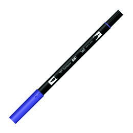 Tombow Dual Brush Pen Grafik Çizim Kalemi 565 Deep Blue - 1