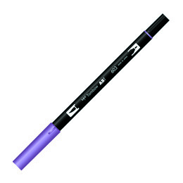 Tombow Dual Brush Pen Grafik Çizim Kalemi 603 Periwinkle - 1