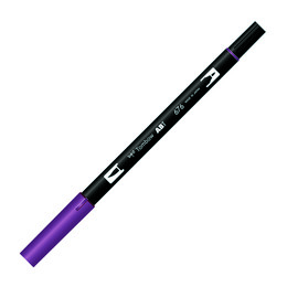 Tombow Dual Brush Pen Grafik Çizim Kalemi 676 Royal Purple - 1