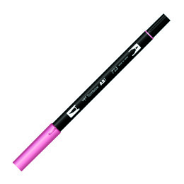 Tombow Dual Brush Pen Grafik Çizim Kalemi 723 Pink - 1