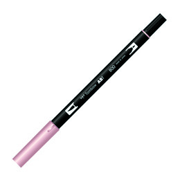 Tombow Dual Brush Pen Grafik Çizim Kalemi 800 Baby Pink - 1