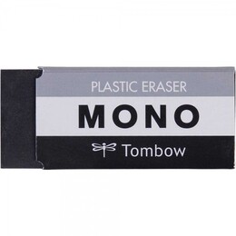 Tombow Mono Plastik Silgi Siyah 23x11x55 mm. Büyük Boy - 1