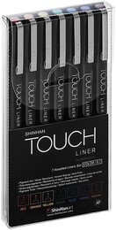 Touch Liner Çizim Kalemi Seti 0.1 mm. 7 RENK - 1