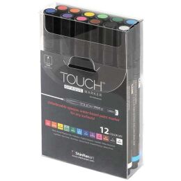 Touch Opaque Marker Su Bazlı Akrilik Boyama Markörü Kalemi Seti 12 Renk Fine Uç (0.8-1.3 mm) - 1