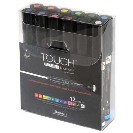 Touch Opaque Marker Su Bazlı Akrilik Boyama Markörü Kalemi Seti 12 Renk Medium Uç (1.5-2.3 mm) - 1