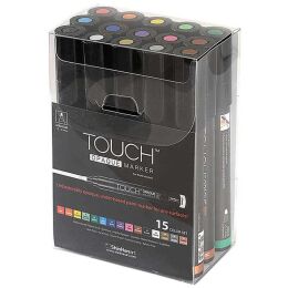 Touch Opaque Marker Su Bazlı Akrilik Boyama Markörü Kalemi Seti 15 Renk Medium Uç (1.5-2.3 mm) - 1