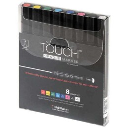 Touch Opaque Marker Su Bazlı Akrilik Boyama Markörü Kalemi Seti 8 Renk Fine Uç (0.8-1.3 mm) - 1