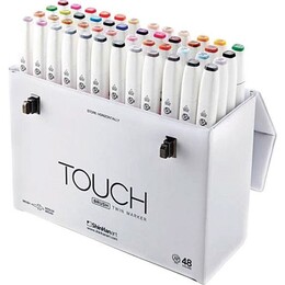 Touch Twin Brush Marker Fırça Uçlu Marker Seti 48 Renk - 1