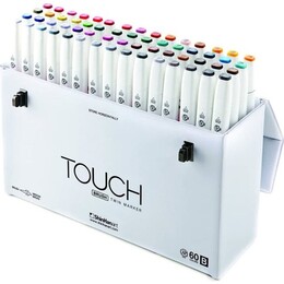 Touch Twin Brush Marker Fırça Uçlu Marker Seti 60 Renk SET B - 1