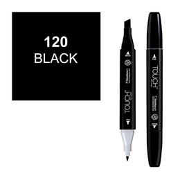 Touch Twin Marker Çizim Kalemi 120 Black - 1