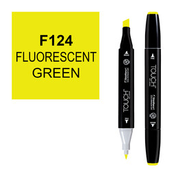 Touch Twin Marker Çizim Kalemi 124 Fluorescent Green - 1