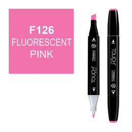 Touch Twin Marker Çizim Kalemi 126 Fluorescent Pink - 1