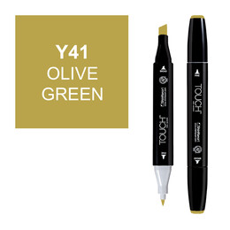 Touch Twin Marker Çizim Kalemi Y41 Olive Green - 1