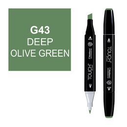 Touch Twin Marker Çizim Kalemi G43 Deep Olive Green - 1