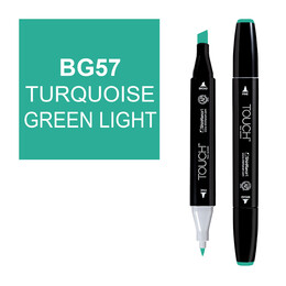 Touch Twin Marker Çizim Kalemi BG57 Turquoise Green Light - 1