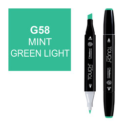 Touch Twin Marker Çizim Kalemi G58 Mint Green Light - 1