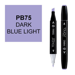 Touch Twin Marker Çizim Kalemi PB75 Dark Blue Light - 1