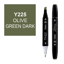 Touch Twin Marker Çizim Kalemi Y225 Olive Green Dark - 1