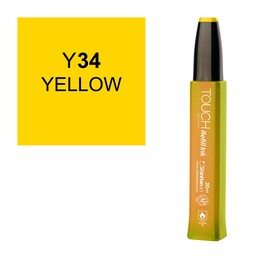 Touch Twin Marker Refill Alcohol Ink Alkol Bazlı Mürekkep 20 ml. Y34 YELLOW - 1