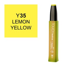 Touch Twin Marker Refill Alcohol Ink Alkol Bazlı Mürekkep 20 ml. Y35 LEMON YELLOW - 1