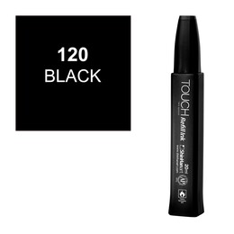 Touch Twin Marker Refill Alcohol Ink Alkol Bazlı Mürekkep 20 ml. 120 BLACK - 1