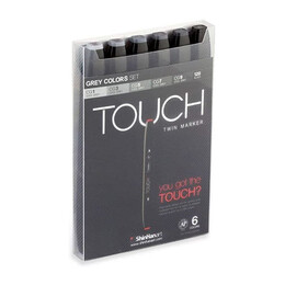 Touch Twin Marker Seti 6 Renk GRİ TONLARI - 1