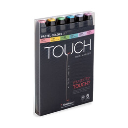 Touch Twin Marker Seti 6 Renk PASTEL RENKLER - 1