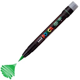 Uni Posca PCF-350 Boyama Markörü 1-10 mm. Fırça Uç YEŞİL - 1