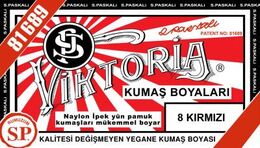 Viktoria Toz Kumaş Boyası 8 KIRMIZI - 1