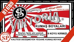 Viktoria Toz Kumaş Boyası 9 KOYU KIRMIZI - 1