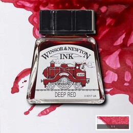 Winsor & Newton Drawing Ink Çizim Mürekkebi 14 ml. 227 Deep Red - 1