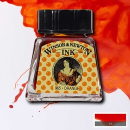 Winsor & Newton Drawing Ink Çizim Mürekkebi 14 ml. 449 Orange - 1