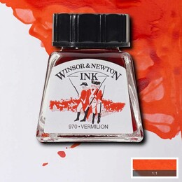 Winsor & Newton Drawing Ink Çizim Mürekkebi 14 ml. 680 Vermilion - 1