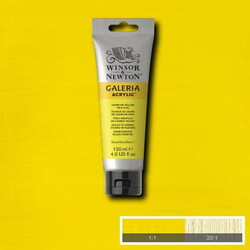 Winsor & Newton Galeria Akrilik Boya 120 ml. 114 Cadmium Yellow Pale Hue - 1