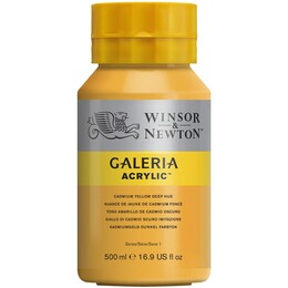 Winsor & Newton Galeria Akrilik Boya 500 ml. 115 Cadmium Yellow Deep Hue - 1