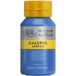 Winsor & Newton Galeria Akrilik Boya 500 ml. 138 Cerulean Blue Hue - 1