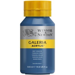 Winsor & Newton Galeria Akrilik Boya 500 ml. 232 Deep Turquoise - 1