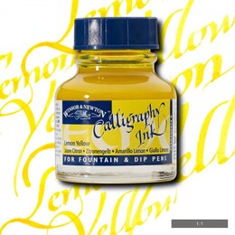 Winsor & Newton Kaligrafi Mürekkebi 30 ml. 345 LEMON YELLOW - 1