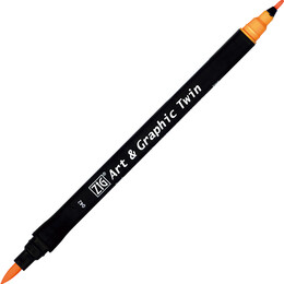 Zig Art & Graphic Twin Marker Çizim Kalemi 42 Light Orange - 1