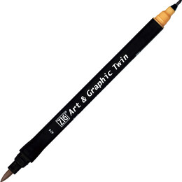 Zig Art & Graphic Twin Marker Çizim Kalemi 474 Dark Beige - 1