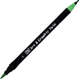 Zig Art & Graphic Twin Marker Çizim Kalemi 550 Pale Green - 1