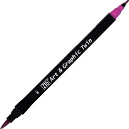 Zig Art & Graphic Twin Marker Çizim Kalemi 61 Dark Mauve - 1