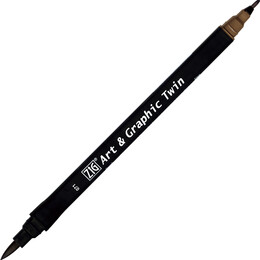 Zig Art & Graphic Twin Marker Çizim Kalemi 71 Light Brown - 1