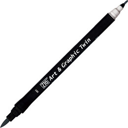 Zig Art & Graphic Twin Marker Çizim Kalemi 81 Silver Grey - 1