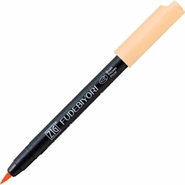 Zig Fudebiyori Brush Pen Fırça Uçlu Kalem 54 PALE ORANGE - 1